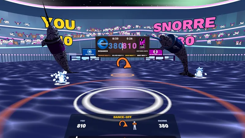 Facing a rival in the Dance-Off